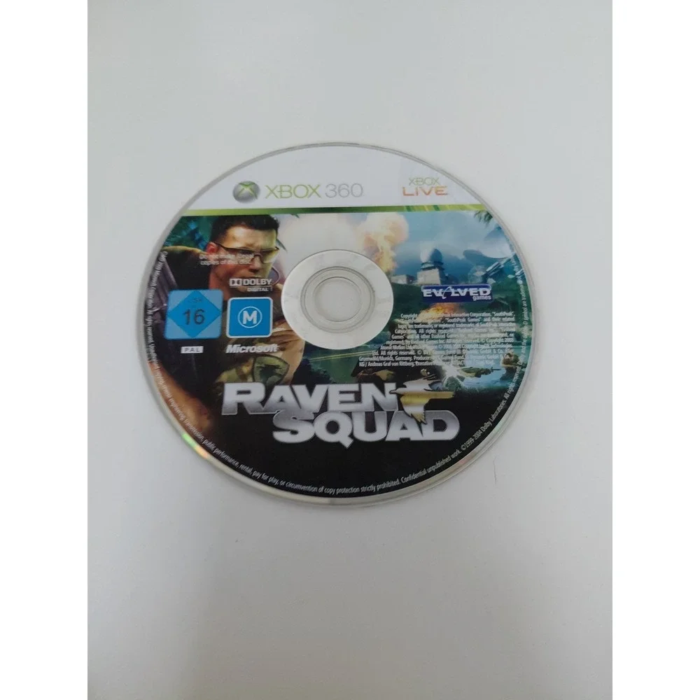 Raven‎ Squad (Microsoft Xbox 360 Game, 2008) Complete CIB